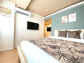 Iron/ironing board, free WiFi, bed sheets - H201* Near Tokyo Sensoji Temple & Sumida River - 48 sq.m. spacious 2LDK room / Direct access from Narita & Haneda! (Sumida Ward)