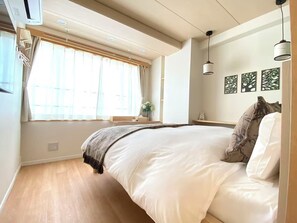 Iron/ironing board, free WiFi, bed sheets - H201* Near Tokyo Sensoji Temple & Sumida River - 48 sq.m. spacious 2LDK room / Direct access from Narita & Haneda! (Sumida Ward)