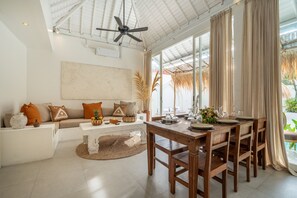 Dining - Luxury Modern Design • 3BR Private Pool  • Berawa (Canggu)
