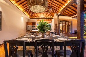 Dining - Tropical 3BR Retreat Near Canggu | Private Pool (Canggu)