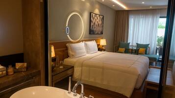 Deluxe-Zimmer, Bergblick | Bügeleisen/Bügelbrett, kostenloses WLAN