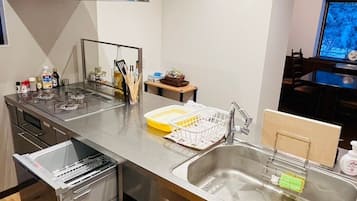 Shared fridge, microwave