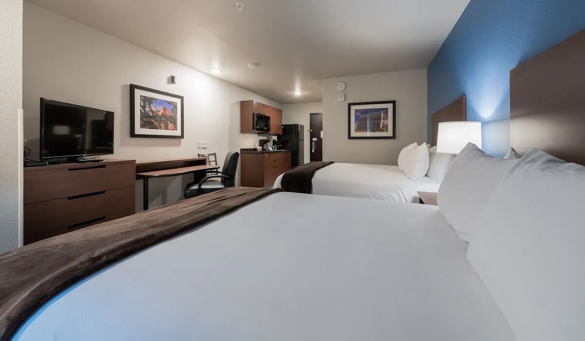 Kick back with movie nights and convenient in-room kitchenette.