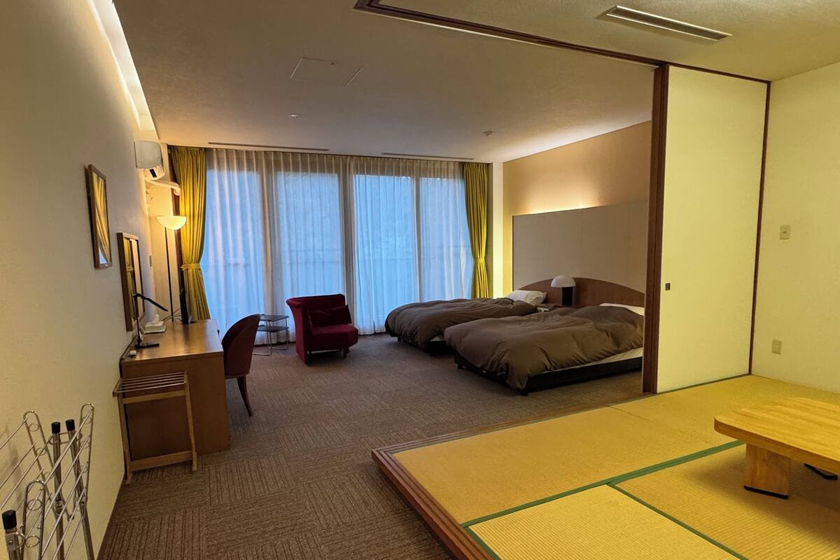 Family Quadruple Room, Lanai, Garden View | Desk, laptop workspace, free WiFi