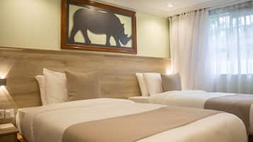 خزنة داخل الغرفة وواي فاي مجانًا وملاءات أسرّة