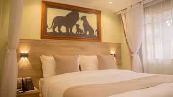 Habitación doble Deluxe | Caja de seguridad en la habitación, wifi gratis y ropa de cama