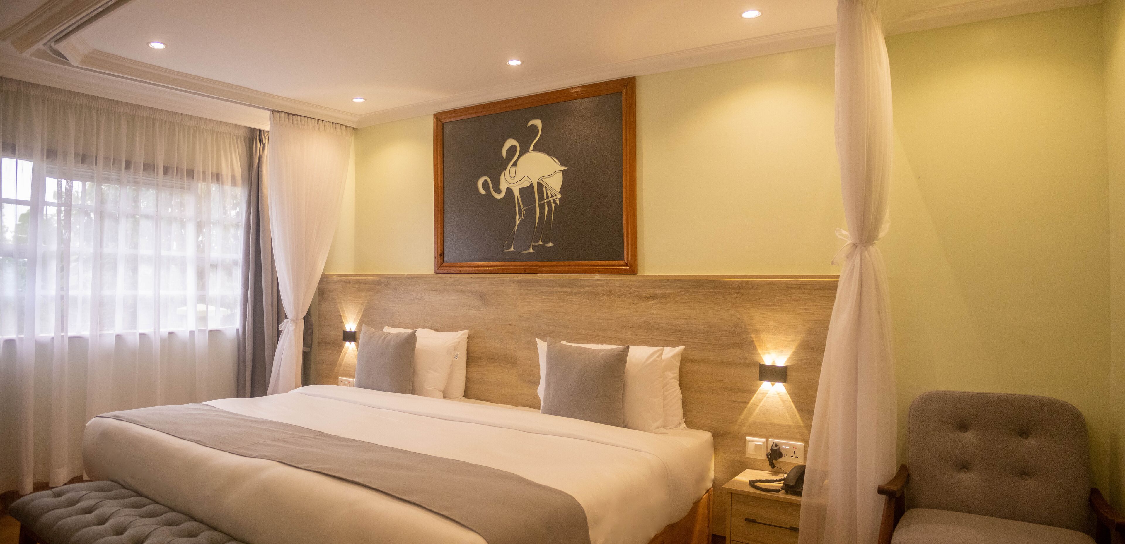 华丽双人房 | 客房内保险箱、免费 WiFi、床单