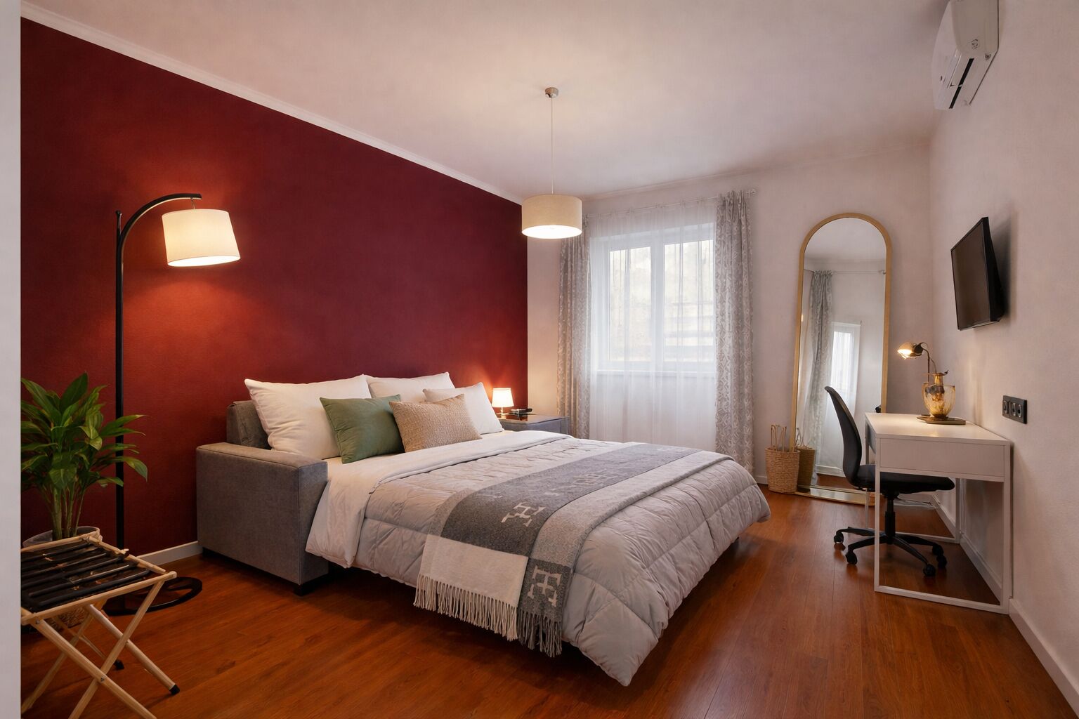 2 多间卧室、熨斗/熨衣板、WiFi、床单