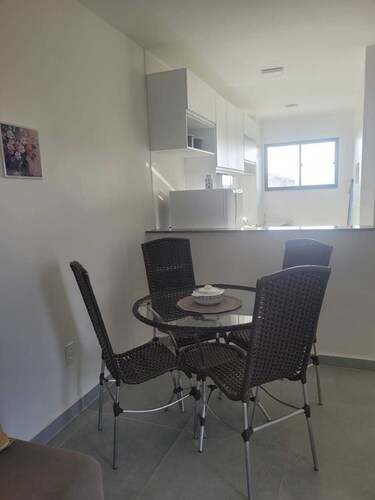 New apartment in Juazeiro with two bedrooms (each with air conditioning and a bed).