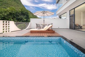 Habitación Prestigio con 2 camas individuales | Terraza o patio