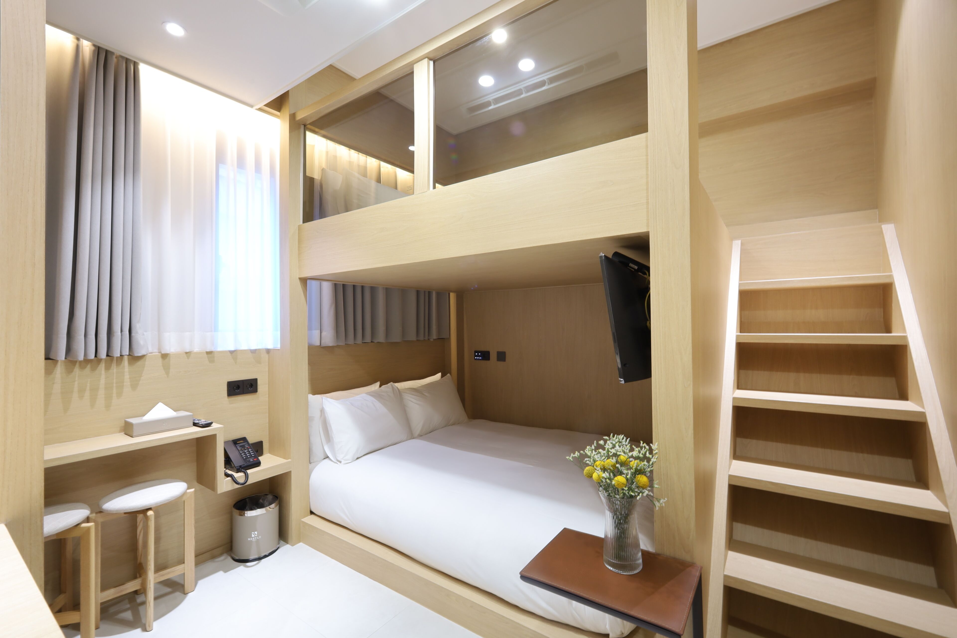 Loft Twin | In-room safe, blackout curtains, soundproofing, free WiFi