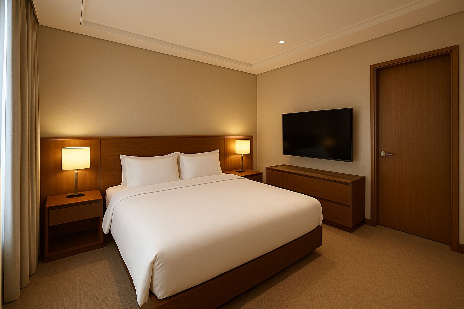 Junior Suite | Tallelokero huoneessa, pimennysverhot, äänieristys, silitysrauta/-lauta