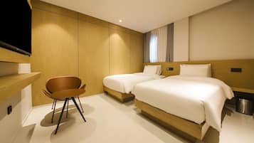 In-room safe, blackout drapes, soundproofing, free WiFi