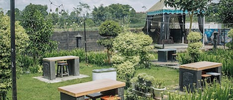 Utendørs bankettområde