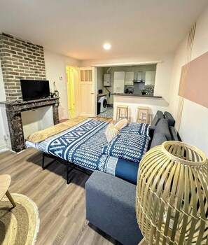 1 chambre, fer et planche à repasser, Wi-Fi, draps fournis