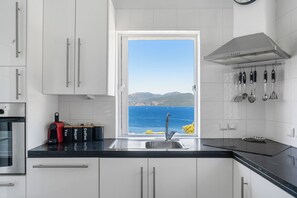 Microwave, dishwasher, coffee/tea maker, cookware/dishes/utensils - Villa Fortuna, Villa (Lefkada)