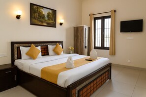 デラックス ダブルルーム シティビュー | 遮光カーテン、防音設備、WiFi (無料)