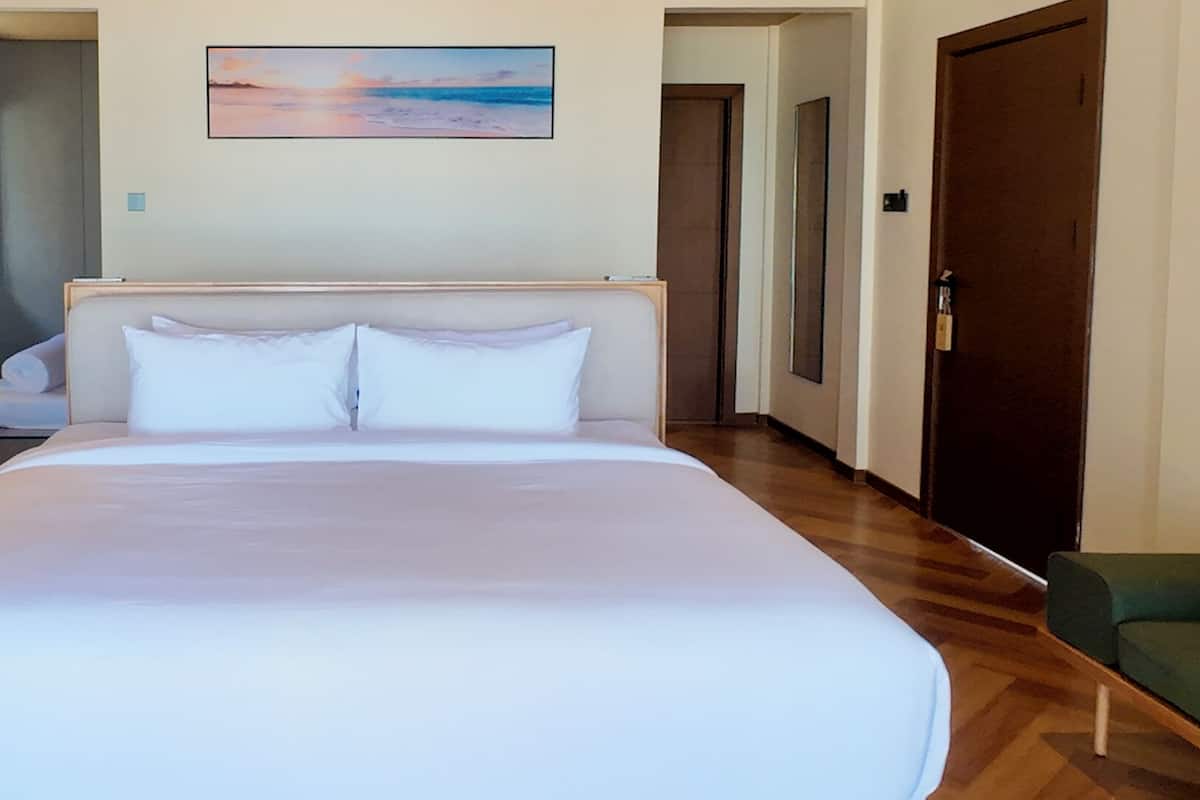 Habitación Deluxe | Ropa de cama de alta calidad, colchones Tempur-Pedic, minibar