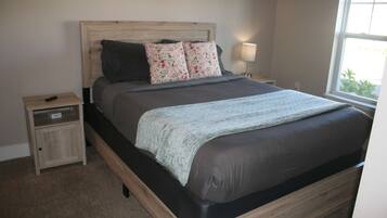 2 bedrooms, iron/ironing board, travel crib, WiFi