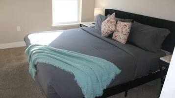 2 bedrooms, iron/ironing board, travel crib, WiFi