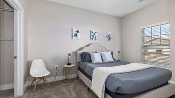 2 bedrooms, iron/ironing board, travel crib, WiFi