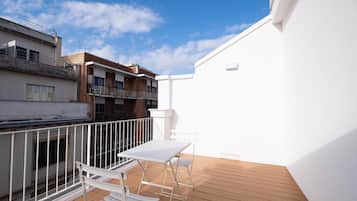 Chambre Double Supérieure, balcon, vue ville | Terrasse sur le toit