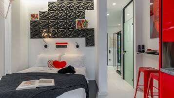 1 habitación, tabla de planchar con plancha, wifi y ropa de cama