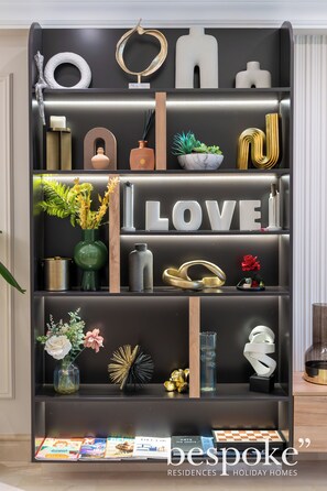 Luxury Townhome, 3 Bedrooms, Private Pool | Living area | 55-inch Smart TV with cable channels