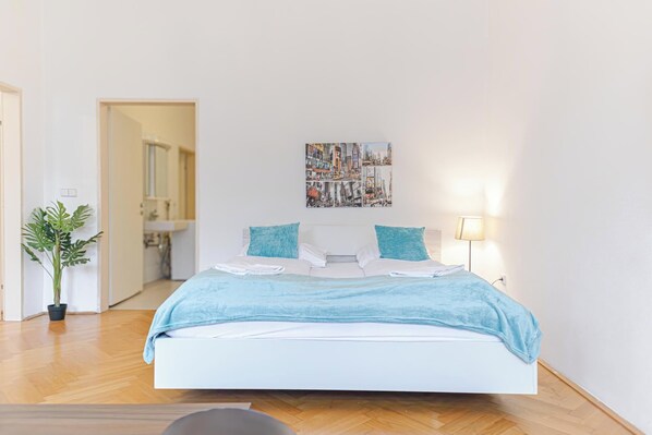 Basic-Apartment | Bügeleisen/Bügelbrett, kostenloses WLAN