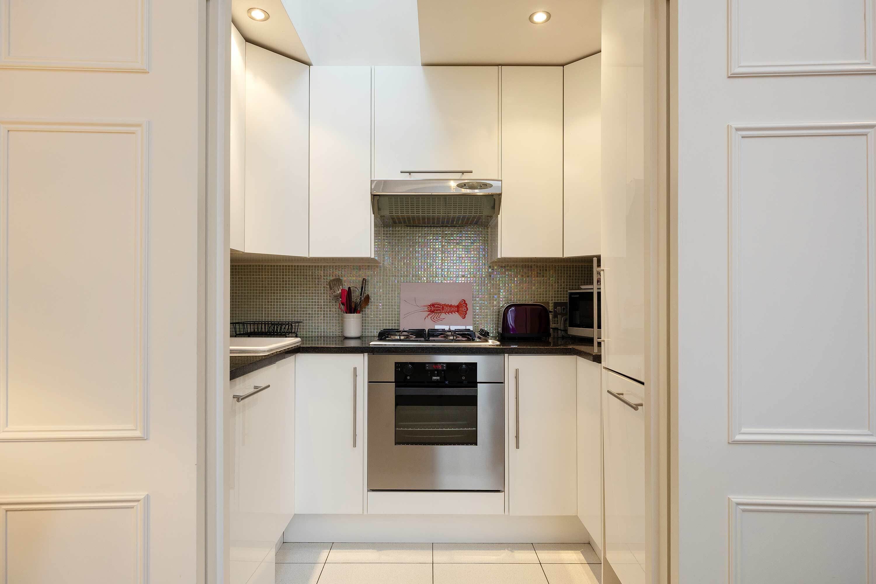 Fridge, microwave, dishwasher, toaster