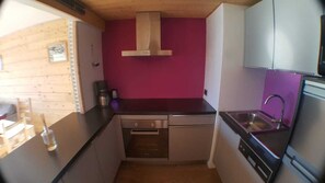 Private kitchen - Alpe d'huez apartment 46m2 near slopes and shops (Huez)