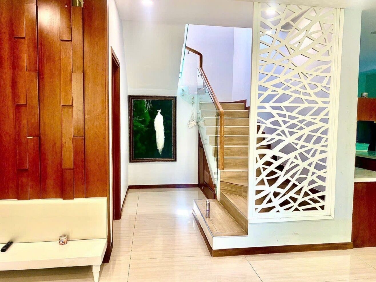 30-inch flat-screen TV with cable channels