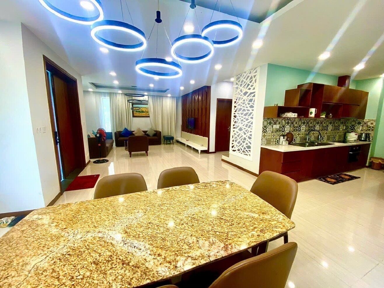 30-inch flat-screen TV with cable channels