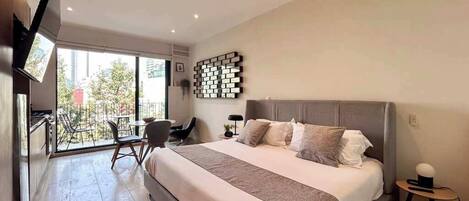 1 غرفة نوم ومكواة/لوح كي وسرير سفر وواي فاي