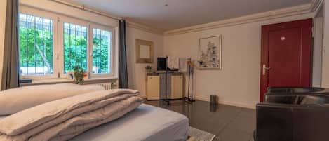 1 soverom, strykejern/-brett, wi-fi og sengetøy