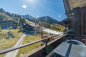 Outdoor dining - Studio in Vacation Center | with Balcony & BBQ (Diemtigen)