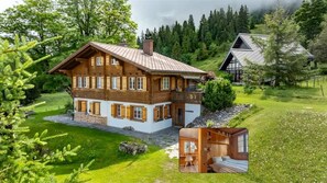 Exterior - Lake and Mountain View Chalet,Fireplace and Garden (Axalp)