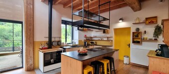 Casa rural moderna y encantadora con animales aceptados en el corazón del Parque Pilat