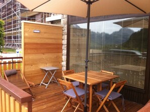 Outdoor dining - Châtel Apartment 5 pers, near center (Châtel)