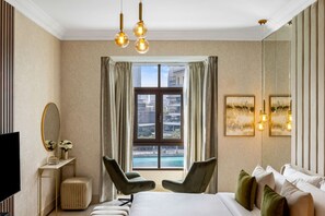 4 bedrooms, iron/ironing board, WiFi, bed sheets - Durrani Homes - Heaven on Earth collection 4BR panorama Burj Khalifa views (Dubai)