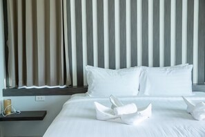 In-room safe, blackout curtains, soundproofing, free WiFi