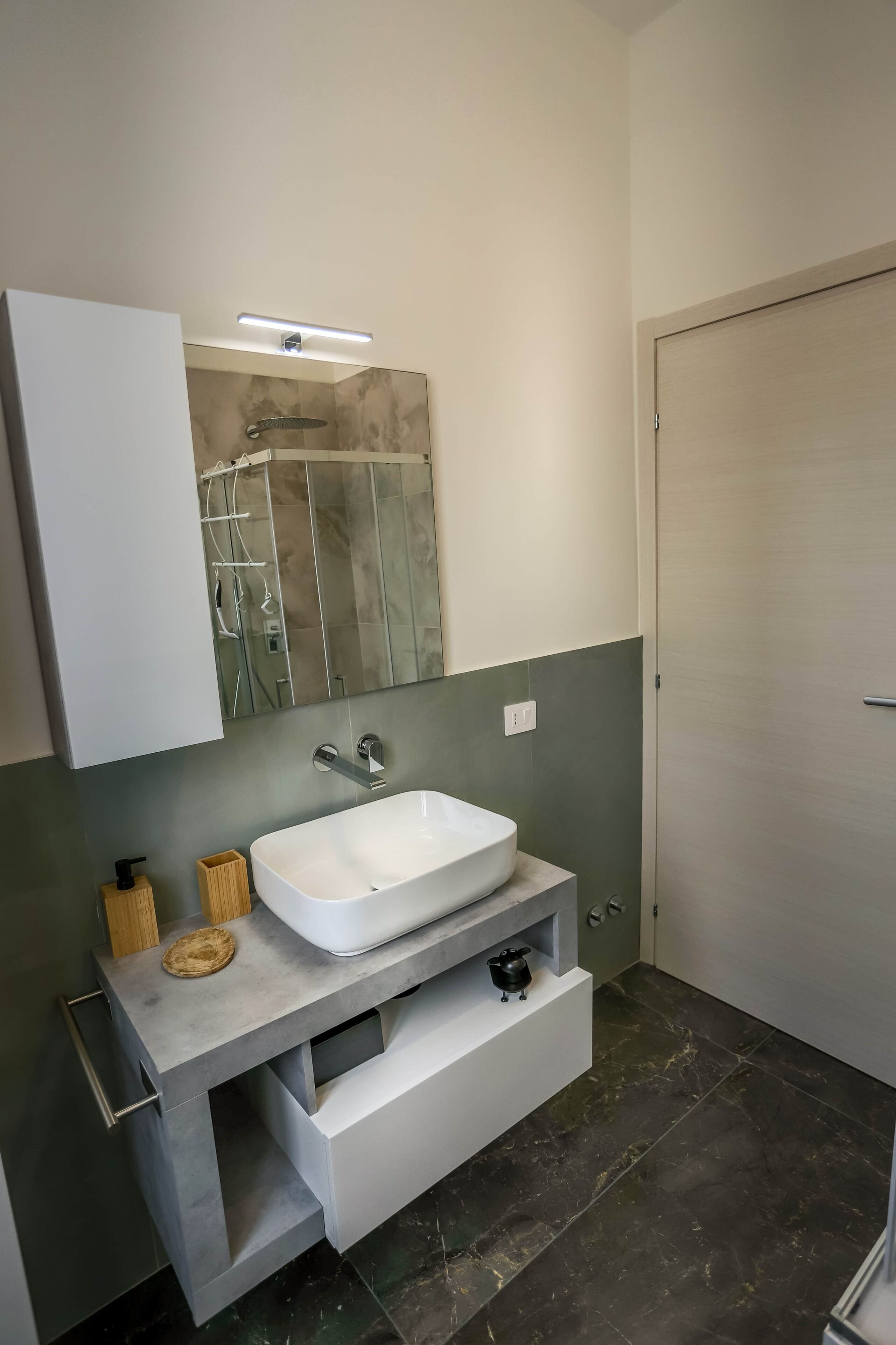 Asciugacapelli, bidet, asciugamani, sapone