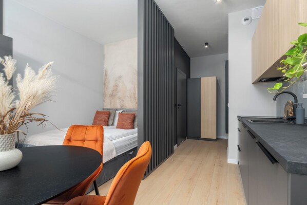 Suite estudio clásica, balcón | Tabla de planchar con plancha y wifi gratis 