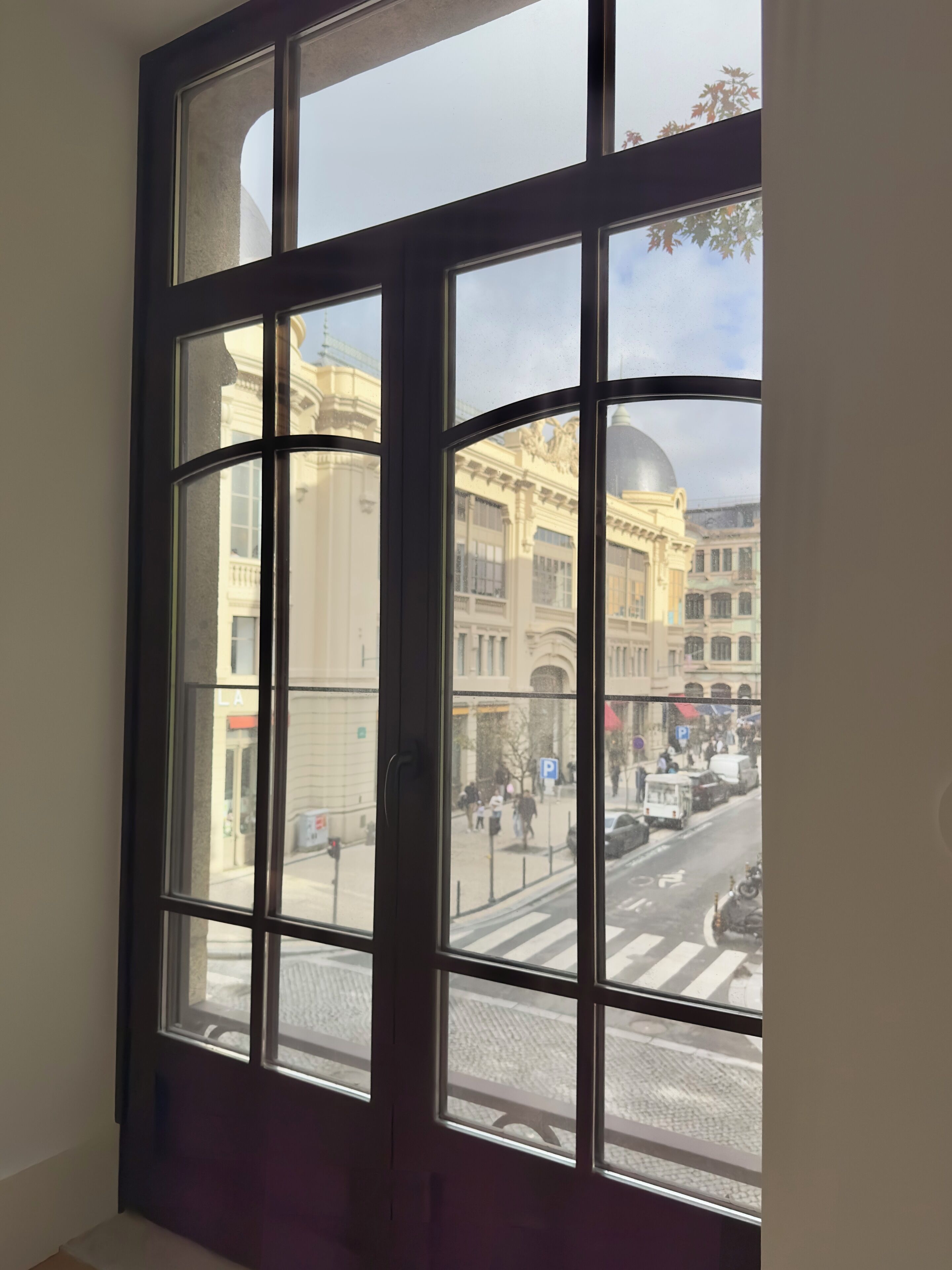 Byutsikt fra overnattingsstedet