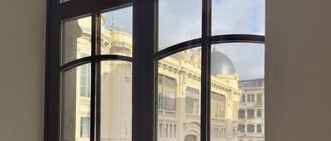 Byutsikt fra overnattingsstedet