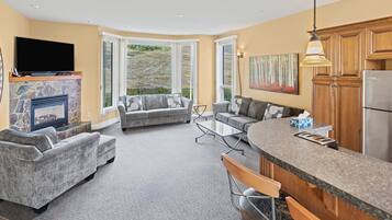 TV connectée, cheminée