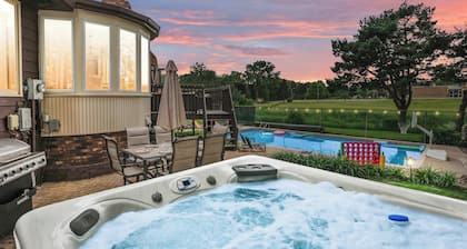 Private Pool - Hot Tub - Game Room - 20 min DT