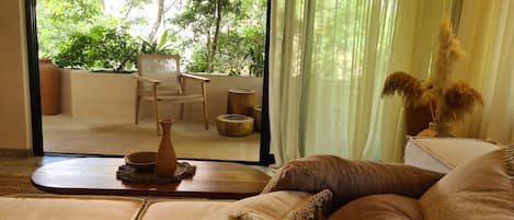 Comfort appartement, 2 slaapkamers, privézwembad, uitzicht op tuin | Executive lounge