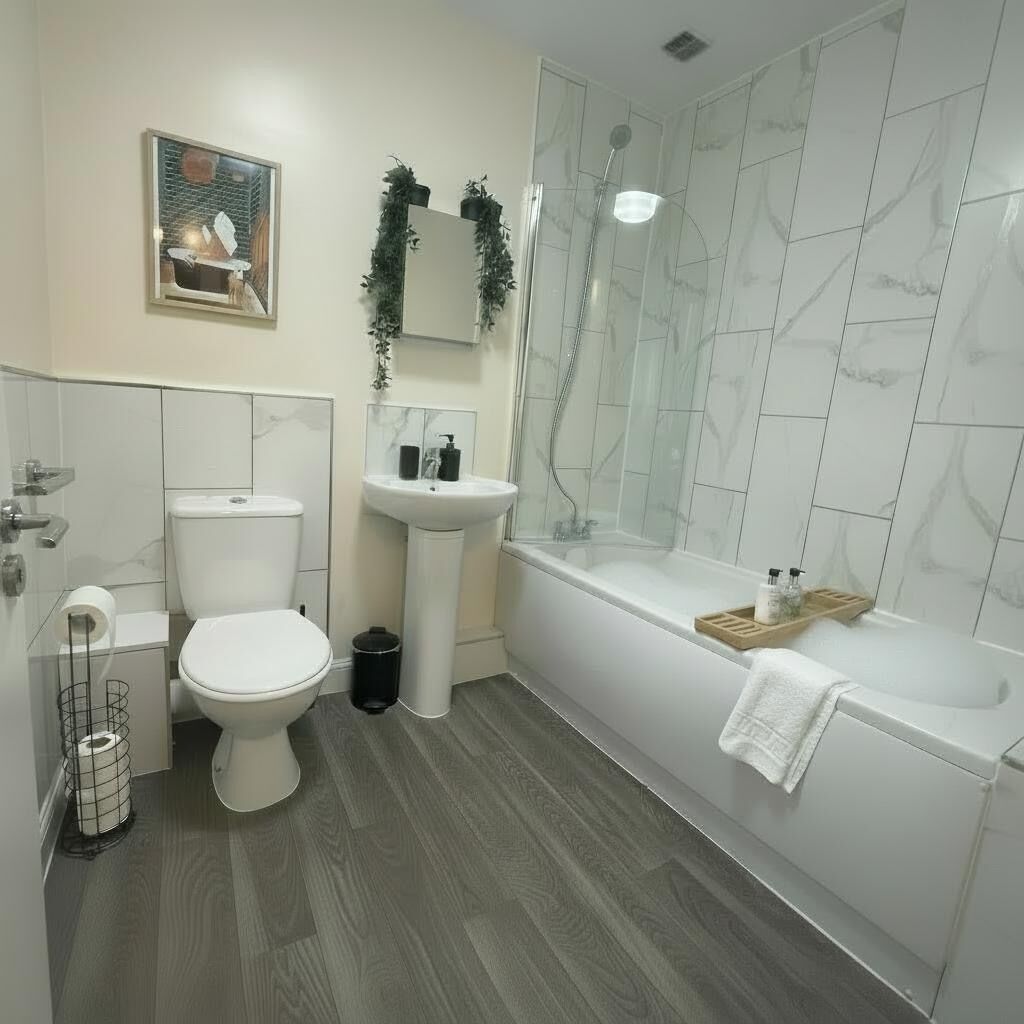 Produtos de toalete grátis, toalhas de banho, sabonete, shampoo