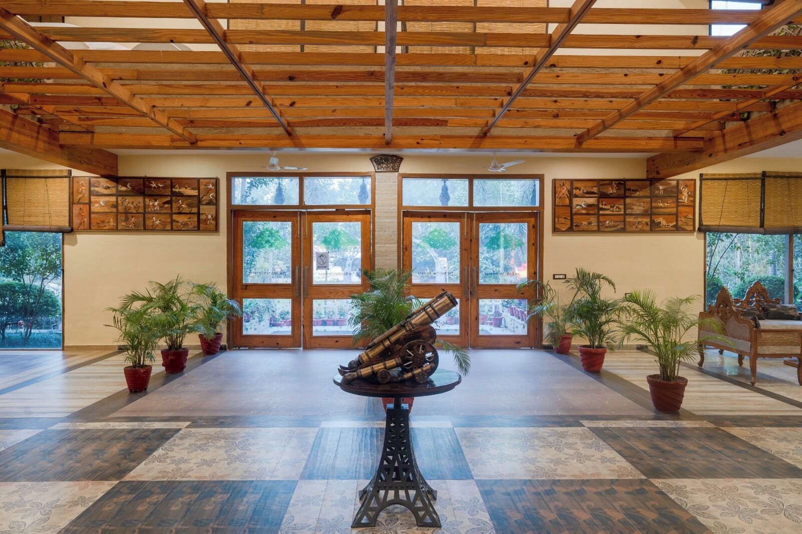 Interior entrance